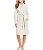 Color:Silver/Pearl - Image 1 - CozyChic Light Ribbed Short Wrap Cozy Robe