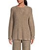 Barefoot Dreams CozyChic Lite® Coordinating Textured Pullover, Color:Nickel - Image 1