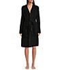 Barefoot Dreams CozyChic Lite® Ribbed Robe, Color:Black - Image 1