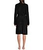 Barefoot Dreams CozyChic Lite® Ribbed Robe, Color:Black - Image 2