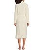 Barefoot Dreams CozyChic® Long Sleeve Ribbed Long Robe, Color:Pearl - Image 2