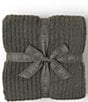 Barefoot Dreams CozyChic Ribbed Throw Blanket, Color:Olive Branch - Image 1