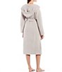Color:Silver Ice - Image 2 - Cozychic Solid Ribbed Hooded Lounge Cozy Robe