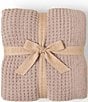 Barefoot Dreams CozyChic® Solid Waffle Knit Throw Blanket, Color:Willow - Image 1