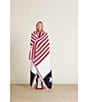 Color:Indigo Multi - Image 3 - CozyChic® Stars & Stripes Olympic Throw Blanket