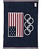 Color:Indigo/Multi - Image 1 - CozyChic® Team USA Flag Olympic Ring Throw Blanket