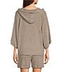 Color:Pewter - Image 2 - CozyChic Ultra Lite® Bell Sleeve Hoodie