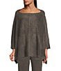 Color:Mineral - Image 1 - CozyChic® Ultra Lite Boat Neck Dolman Sleeve Lounge Poncho