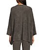 Color:Mineral - Image 2 - CozyChic® Ultra Lite Boat Neck Dolman Sleeve Lounge Poncho