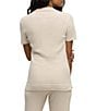 Barefoot Dreams CozyChic Ultra Lite® Contrast Stripe Ribbed Collar Henley Coordinating Lounge Top - Image 2