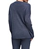 Barefoot Dreams CozyChic Ultra Lite® Knit Crew Neck Long Sleeve Lurex Rib Coordinating Pullover Top - Image 2