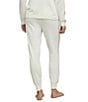 Barefoot Dreams CozyChic Ultra Lite Knit Heart Stripe Coordinating Jogger, Color:Pearl/Bloom - Image 2