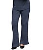 Barefoot Dreams CozyChic Ultra Lite® Knit Lurex Rib Straight Coordinating Pants - Image 1