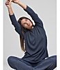 Barefoot Dreams CozyChic Ultra Lite® Knit Lurex Rib Straight Coordinating Pants - Image 5