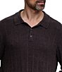 Barefoot Dreams CozyChic® Ultra Lite® Long Sleeve Rib Polo - Image 4