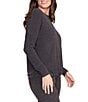 Barefoot Dreams CozyChic Ultra Lite® Long Sleeve Scoop Neck Slouchy Coordinating Lounge Pullover - Image 3