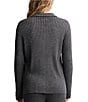 Barefoot Dreams CozyChic Ultra Lite® Lurex Rib Knit Button-Front Coordinating Lounge Top, Color:Carbon - Image 2