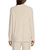 Color:Almond - Image 2 - CozyChic Ultra Lite® V Neck Hi-Low Coordinating Pullover