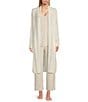 Color:Pearl - Image 1 - CozyChic Ultra Lite® Wide Collar Long Cardigan