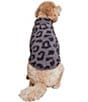 Color:Graphite/Carbon - Image 4 - CozyChic® Wild Print Pet Sweater