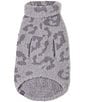 Color:Linen-Warm Gray - Image 2 - CozyChic® Wild Print Pet Sweater