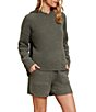 Color:Olive Branch - Image 3 - Eco CozyChic® Long Sleeve Hoodie Lounge Set