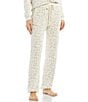 Color:Cream-Stone - Image 1 - Leopard Jacquard Family Matching Coordinating Ankle Length Track Pants