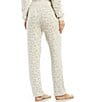 Color:Cream-Stone - Image 2 - Leopard Jacquard Family Matching Coordinating Ankle Length Track Pants