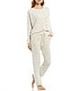 Color:Cream-Stone - Image 3 - Leopard Jacquard Family Matching Coordinating Ankle Length Track Pants