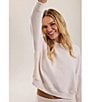 Barefoot Dreams Long Sleeve Crew Neck Brushed Fleece Coordinating Pullover - Image 5