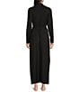 Color:Black - Image 2 - Luxe Milk Jersey Long Sleeve Duster Robe