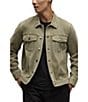 Barefoot Dreams Malibu Collection® Men's Brushed Twill Jacket, Color:Military - Image 1