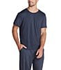 Barefoot Dreams Malibu Collection® Short Sleeve Sleep Shirt, Color:Indigo - Image 1
