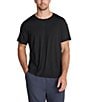 Barefoot Dreams Malibu Collection® Short Sleeve Sleep Shirt, Color:Black - Image 1