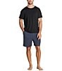 Barefoot Dreams Malibu Collection® Short Sleeve Sleep Shirt, Color:Black - Image 3