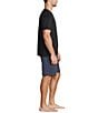 Barefoot Dreams Malibu Collection® Short Sleeve Sleep Shirt, Color:Black - Image 4