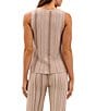 Barefoot Dreams Vertical Lurex Stripe Print CozyChic Ultra Lite® Sleeveless Coordinating Lounge Top - Image 2