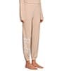 Color:Dusty Rose/White - Image 3 - x Barbie™ CozyChic® Coordinating Barbie Joggers