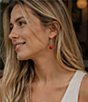 Barse Red Canyon Silver, Jasper and Magnesite Drop Earrings - Image 3