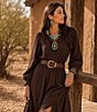 Barse Adobe Sunset Golden Genuine Stone Beaded Statement Necklace - Image 4