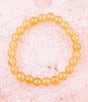 Color:Jade/Gold - Image 2 - Apricot Jade Genuine Stone Stretch Bracelet