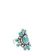 Barse Big Sky Silver and Genuine Turquoise Statement Ring - Image 1