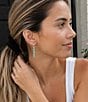 Barse Big Sky Silver, Turquoise and Magnesite Drop Earrings - Image 3