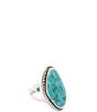 Barse Boulder Silver and Genuine Turquoise Statement Ring - Image 1