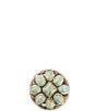 Barse Bronze & Genuine Turquoise Stones Statement Ring - Image 2