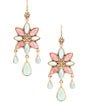 Barse Bronze & Multi Stone Statement Chandelier Earrings,All Products : American Fashion Style Bags On Sale