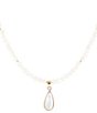 Barse Bronze & Pearl Teardrop Short Beaded Pendant Necklace,All Products : American Fashion Style Bags On Sale