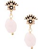 Barse Bronze & Pink Opal Drop Earrings,New Products : American Fashion Style Bags On Sale