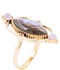 Barse Bronze, Abalone & Purple Quartz Statement Ring,All Products : American Fashion Style Bags On Sale