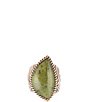 Barse Canadian Green Jade Golden Statement Ring - Image 2